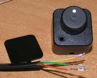 26 x 25 mm Poti und LED im Gehuse