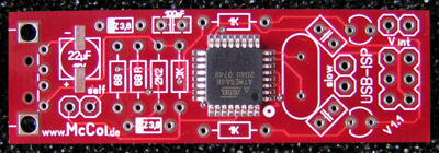 ISP-Stick-Platine mit Controller